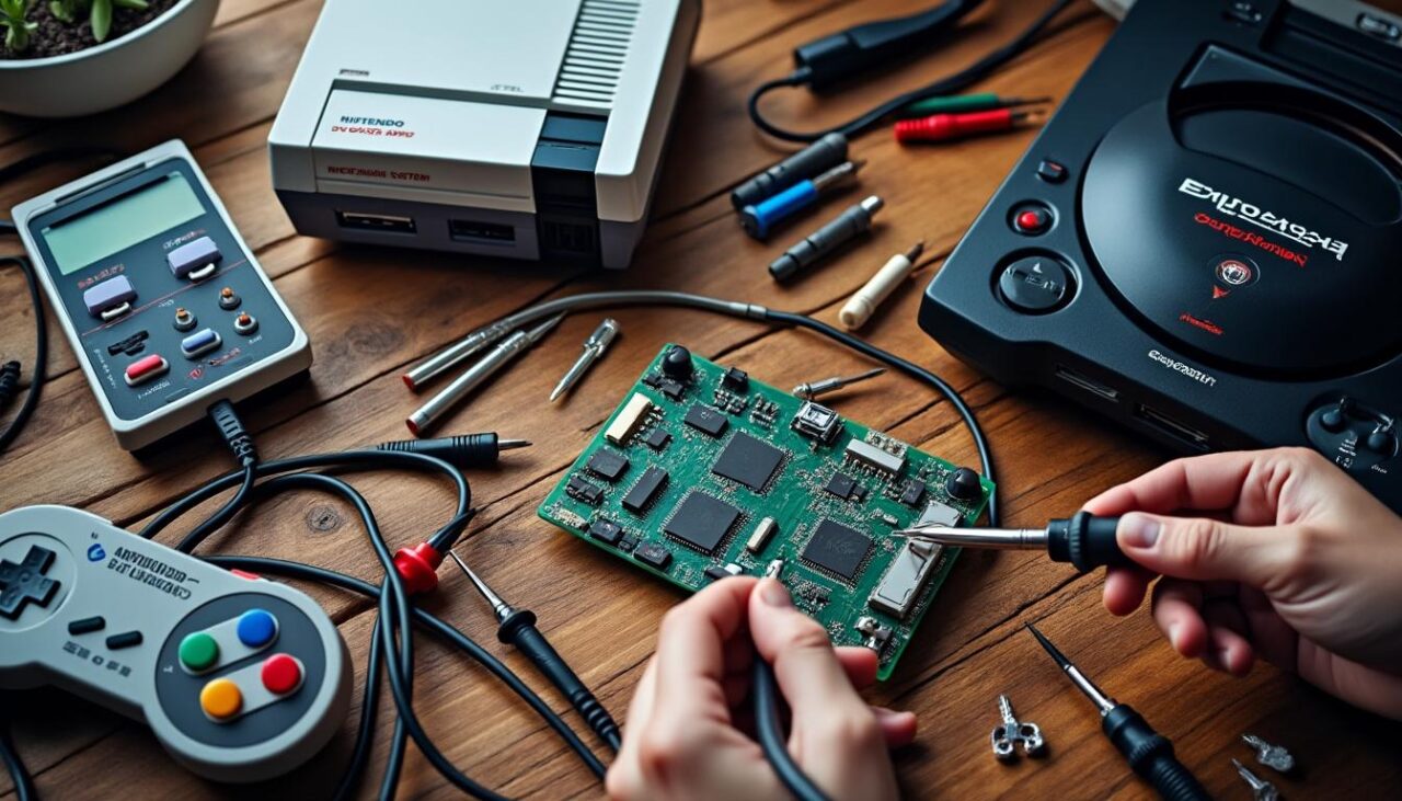 découvrez les pratiques de rétro-modding sur consoles vintages, une exploration des techniques pour personnaliser et améliorer vos consoles classiques tout en respectant leur authenticité.